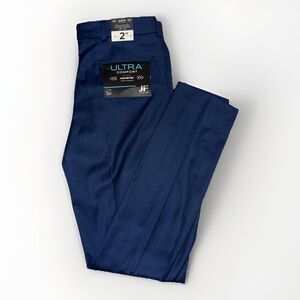 NWT J Ferrar Blue Ultra Comfort Stretch Waistband Flat Front Pants Size 30 x 30